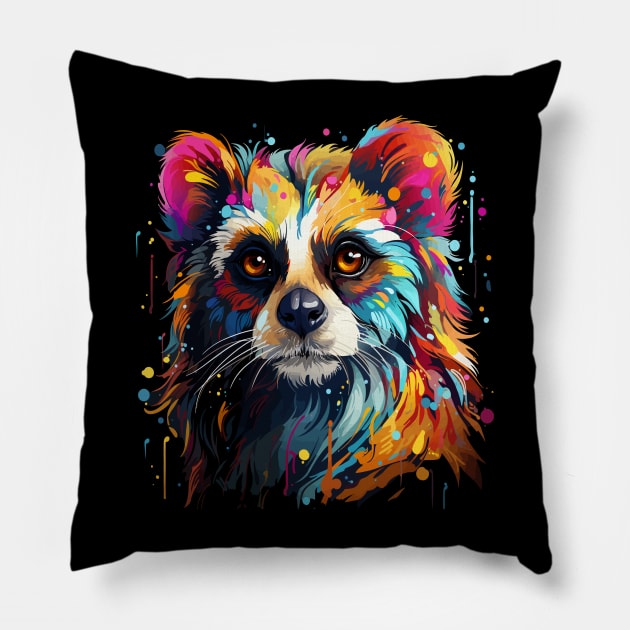 Slow Loris Rainbow Pillow by JH Mart