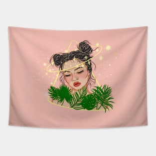 tropical girl Tapestry