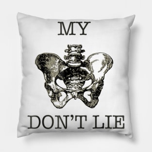 My Hips Don't Lie Funny Dancing Skeleton Bone X Ray Pillow