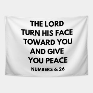 Numbers 6-26 The Lord Give You peace. Tapestry