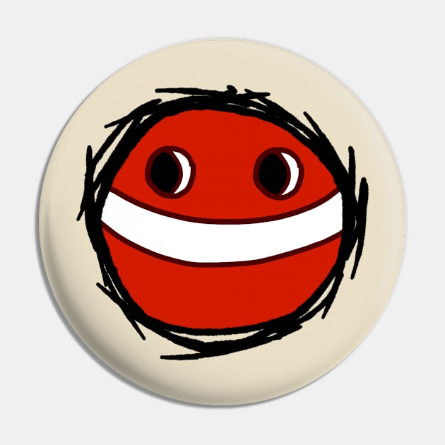 Red Pop-kun Pin by Z11ma