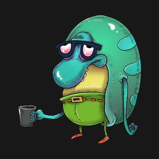 Philbert before coffee by idrawcartoons