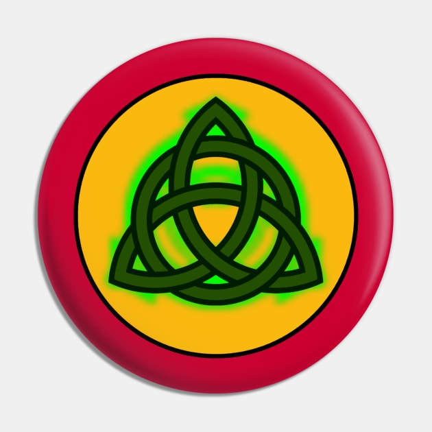 Golden Age Green Trinity (Green Lantern Parody) Pin by J. Rufus T-Shirtery