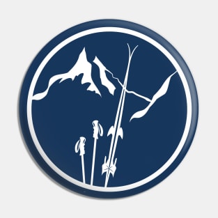 Mountain powder snow Pin