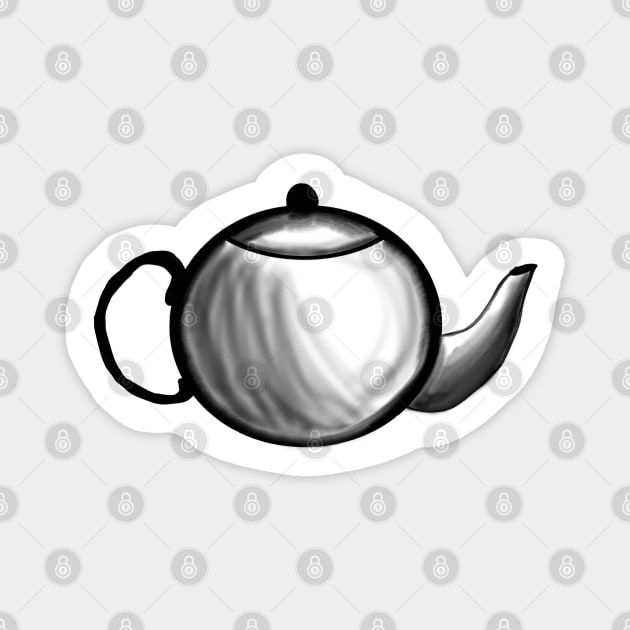 Pot of tea Magnet by Charlotsart