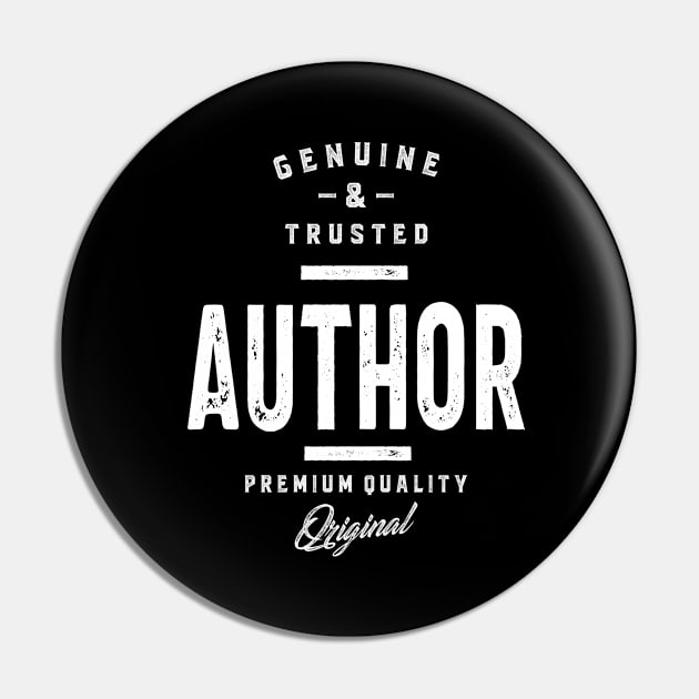 Genuine and Trusted Author Job Title Gift Pin by cidolopez