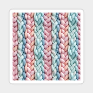 Pastel Knit Waves Magnet