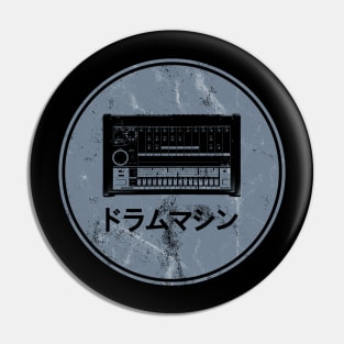 808 Drum Machine Grey Pin