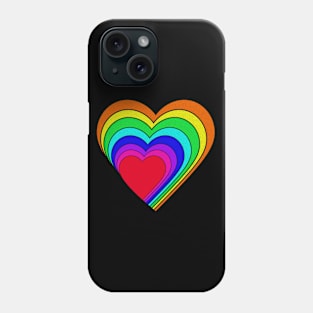 Rainbow Heart Diversity Pride Phone Case