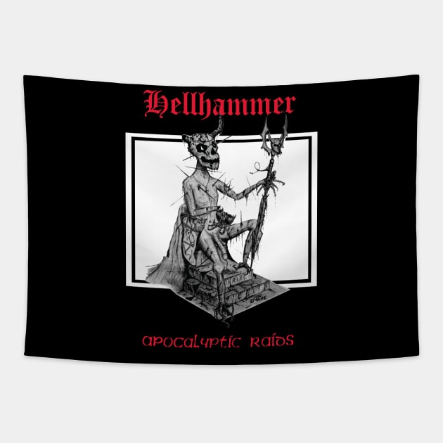 Hellhammer Apocalyptic Raids Tapestry by Summersg Randyx