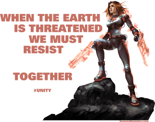 Unity - Effie - When the Earth is threatened we must resist...together Magnet