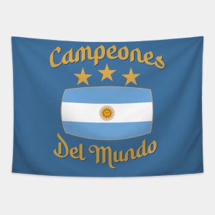 Bandera de Argentina campeones del mundo Tapestry