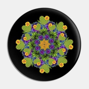 cactus love mandala Pin