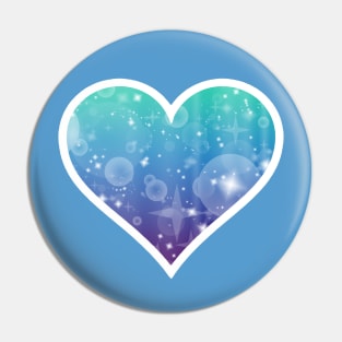 Kawaii Magical Mermaid Heart Pin