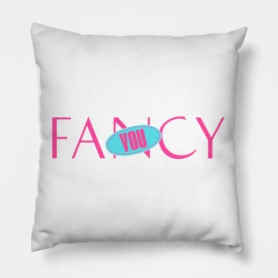 Fancy you LOGO TWICE PINK & BLUE Pillow