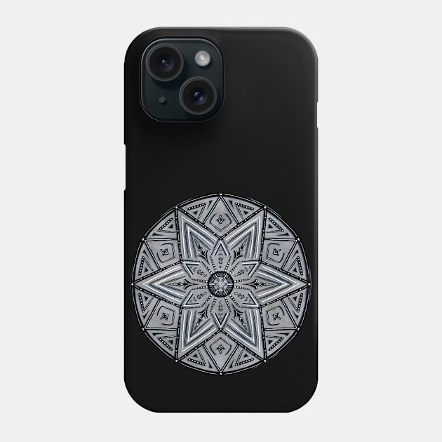 Circling The Stars Charcoal Geometric Phone Case by Milamoo