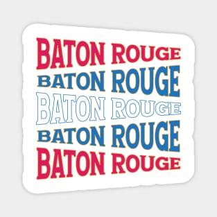 TEXT ART USA BATON ROUGE Magnet