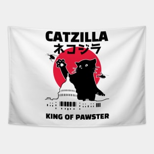 CATZILLA - King of Pawster Tapestry