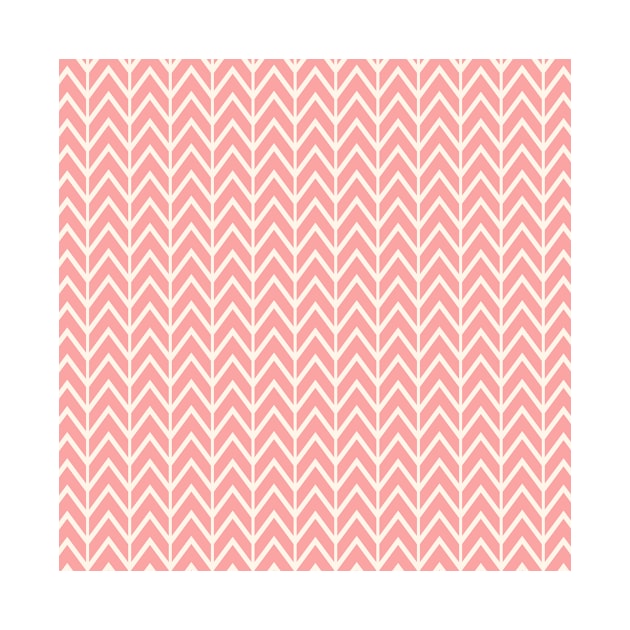 Navy Coral Tribal Arrows Pattern Indian Indigenous by jodotodesign