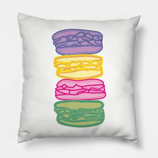 Aesthetic Macaroon Art by Courtney Graben Pillow