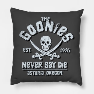 The Goonies Movie Never Say Die 80s Film Skull Pillow