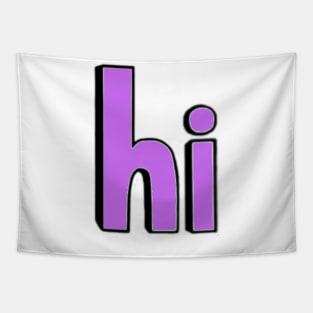 This is the word HI Tapestry