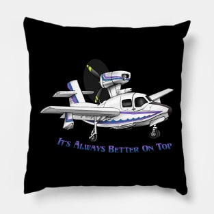 Lake Renegade Cartoon Sea Plane Pillow