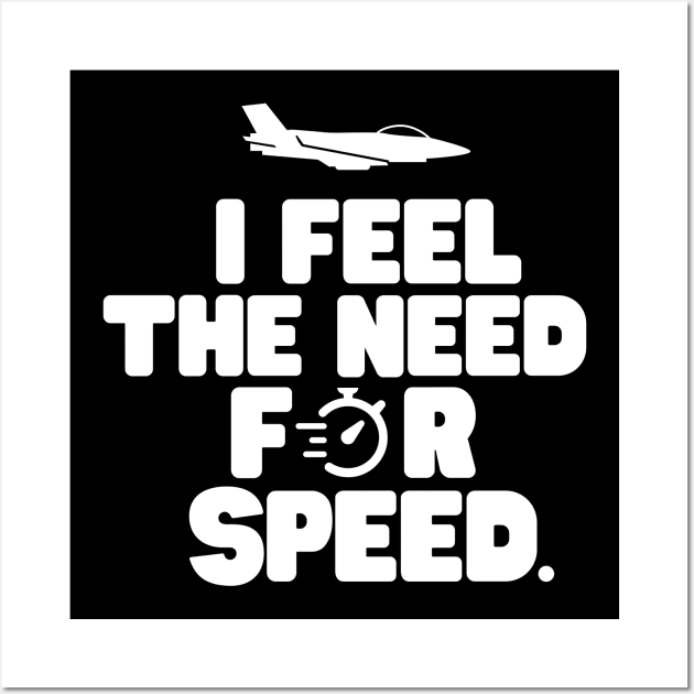 I feel the need, the need for speed. Sticker for Sale by mksjr