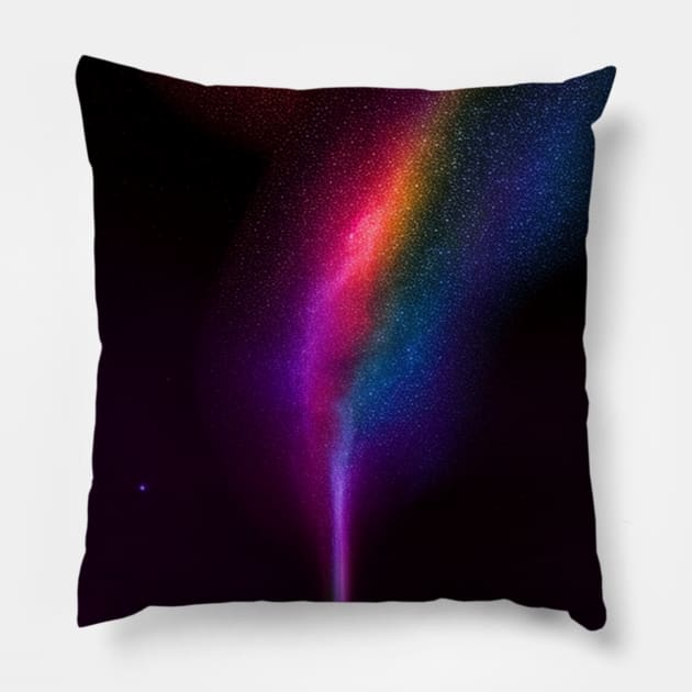 Evaporating Colors Pillow by EggheadK8