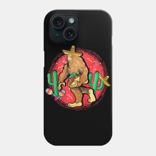 Bigfoot Carry Tacos Cinco De Mayo Phone Case