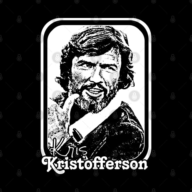 Kris Kristofferson // Retro Style Country Music Fan Gift by DankFutura