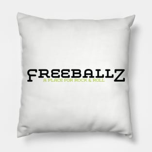 Freeballz Classic Logo Black Pillow