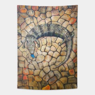 Blue Tongue Lizard Tapestry