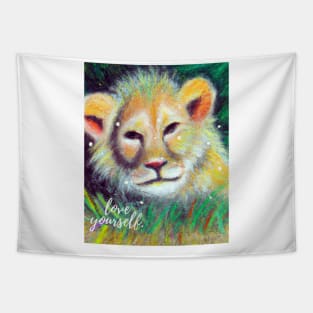 Stunning Digital Art Prints: Lion Collection Tapestry