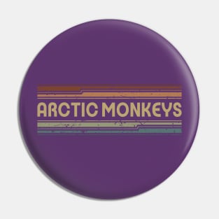 Arctic Monkeys Retro Lines Pin