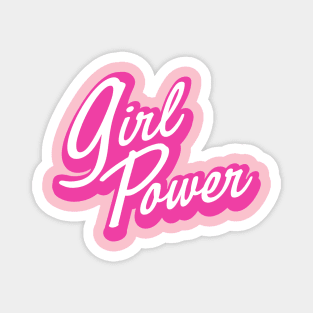 Girl Power Doll core style logo text design Magnet