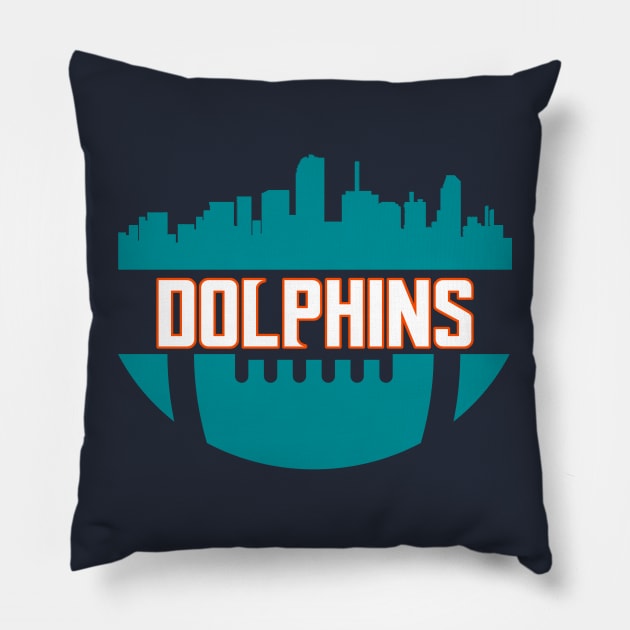 Dolphins Pillow by CovpaTees