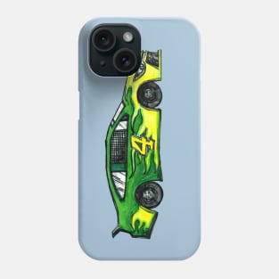 Green Racecar #4 Phone Case