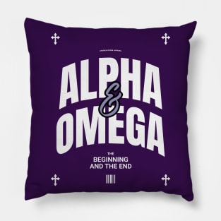 Alpha & Omega, The Beginning & The End Pillow