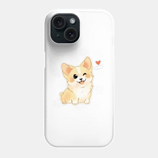 Kawaii Dog Winking Phone Case