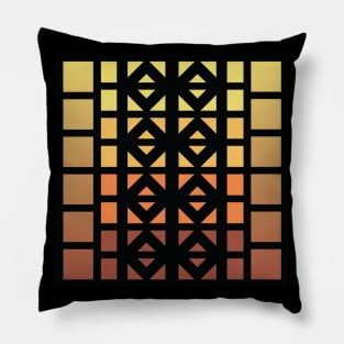 “Dimensional Levels” - V.5 Brown - (Geometric Art) (Dimensions) - Doc Labs Pillow