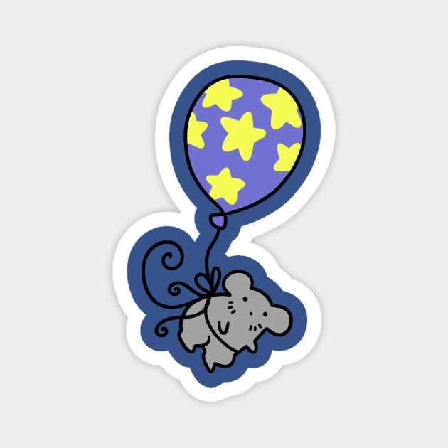 Star Balloon Mouse Magnet by saradaboru