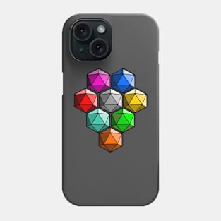 D20 Dice Multicolor Phone Case