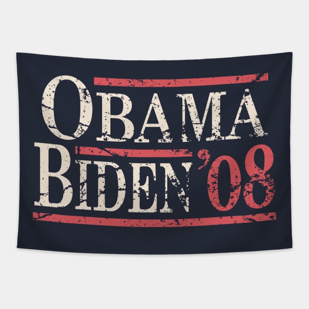 Vintage Barack Obama Joe Biden 2008 Tapestry by Etopix