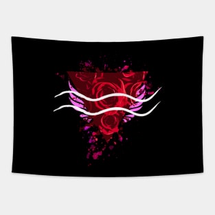 Aquarius - Red Roses Tapestry