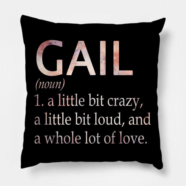 Gail Girl Name Definition Pillow by ThanhNga