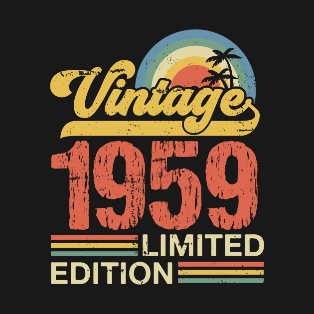 Retro vintage 1959 limited edition by Crafty Pirate 