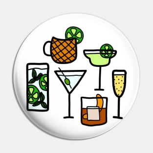 Bottoms Up Cocktails Drinks Pin