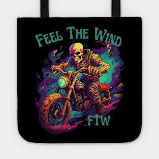 Skeleton Motorcycle (Front & Back) Tote