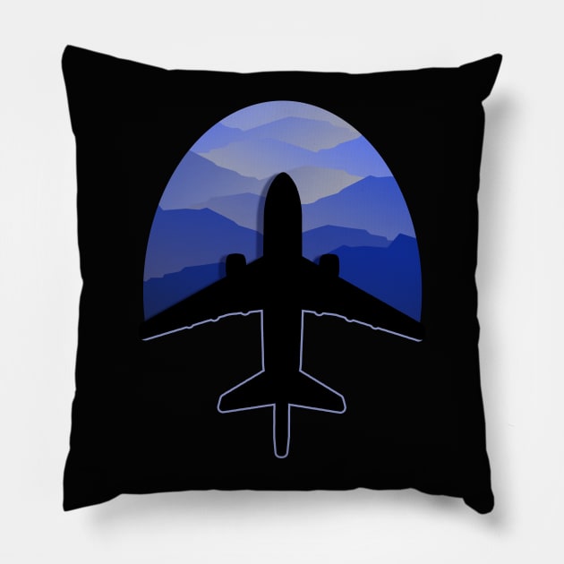 AIRPLANE TOP VIEW Pillow by onora